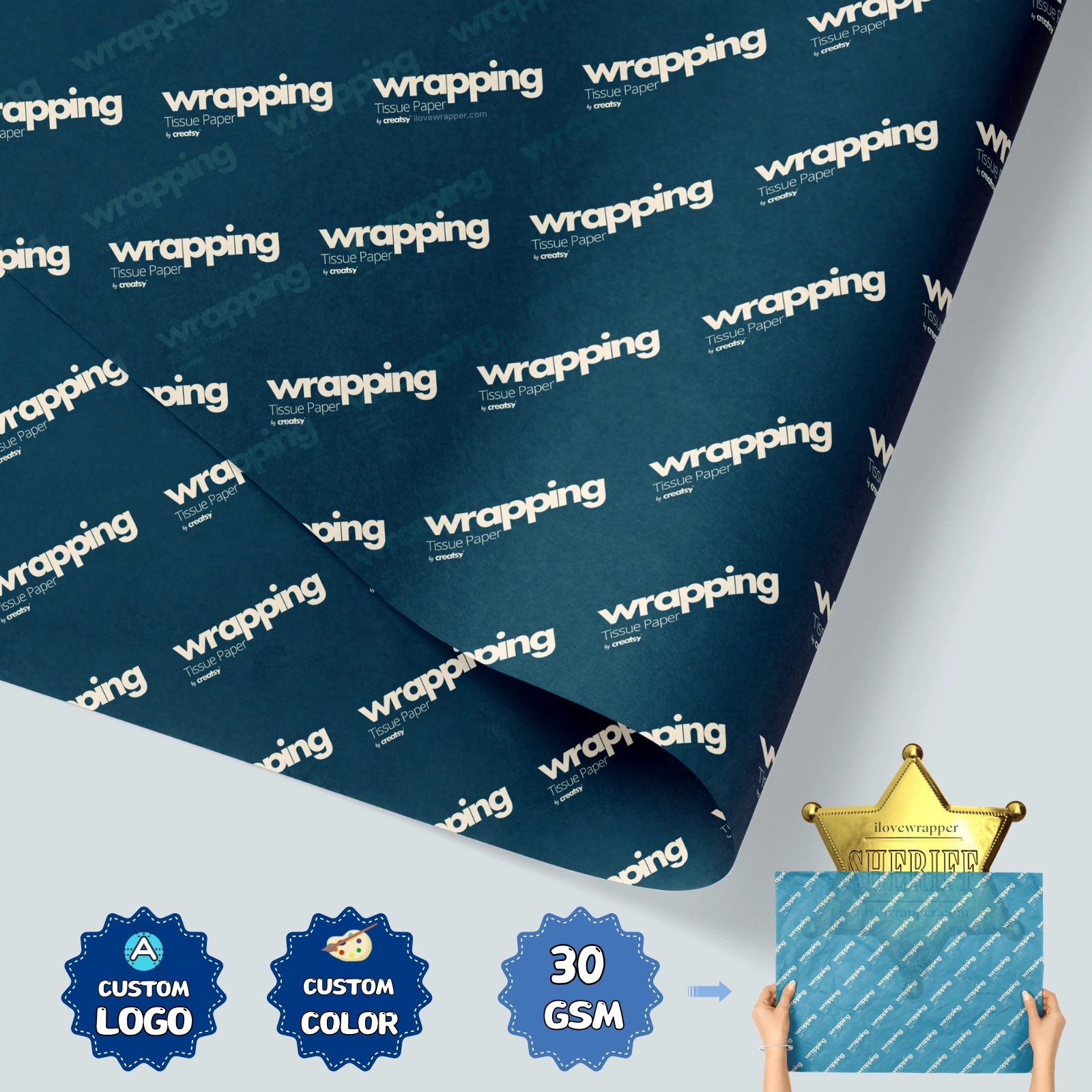 Custom Tissue Paper with Logo | Brand Printing Service