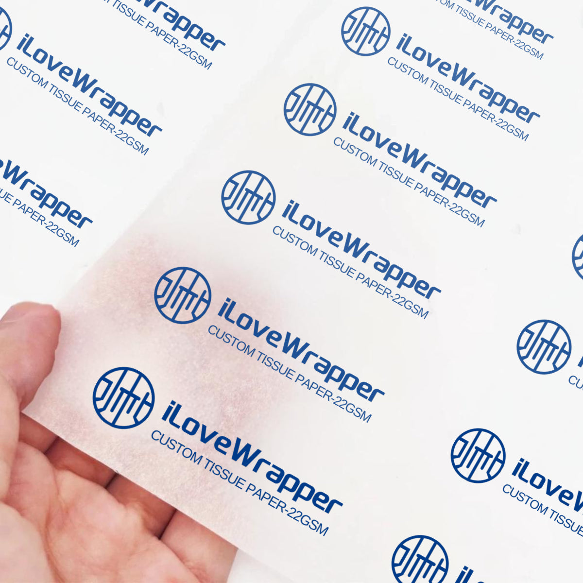 22 GSM Ultra-Thin Tissue Paper with Pantone-Matched Brand Colors & Subtle Logo for Luxury Packaging