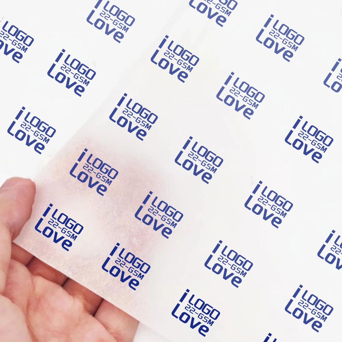 Artist Collaboration Brand Logo on 22 GSM Tissue for Limited Edition Art Packaging