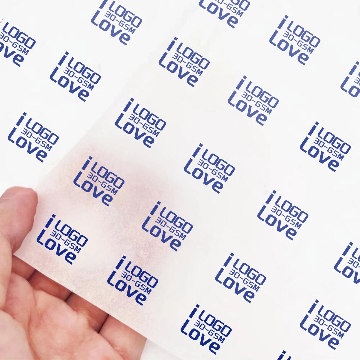 Foil-Stamped Holiday Logo on 30 GSM Tissue for Christmas Gift Branding