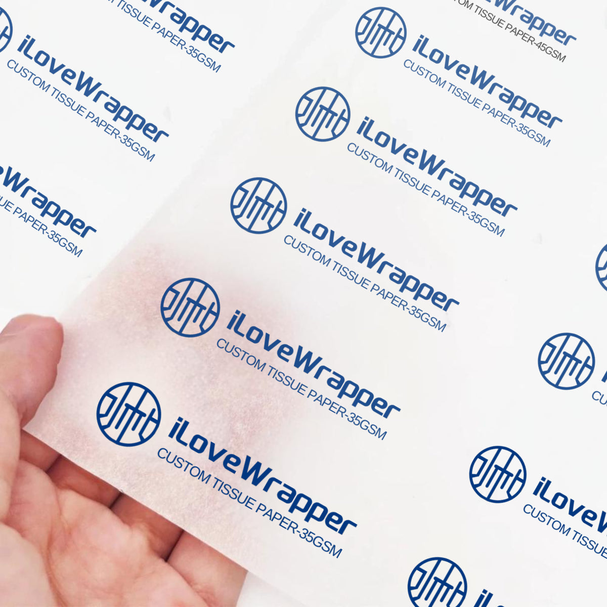 35 GSM Tissue Paper with Pantone-Matched Brand Colors & Logo for Retail Packaging