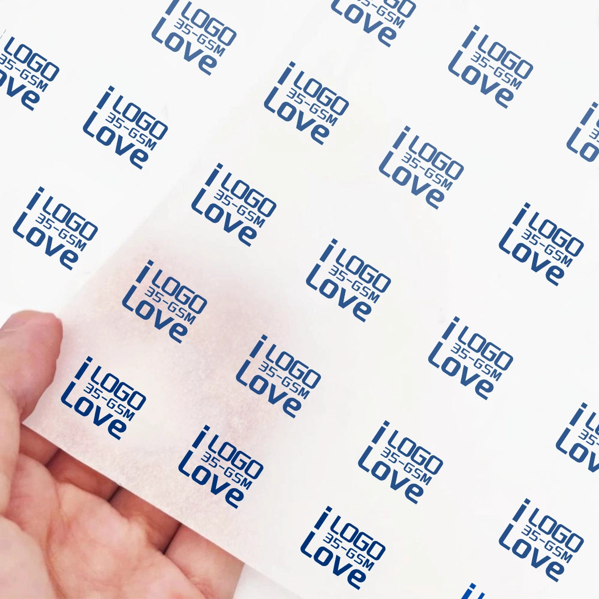 Luxury 35 GSM Tissue with Subtle Brand Watermark for Apparel Protection