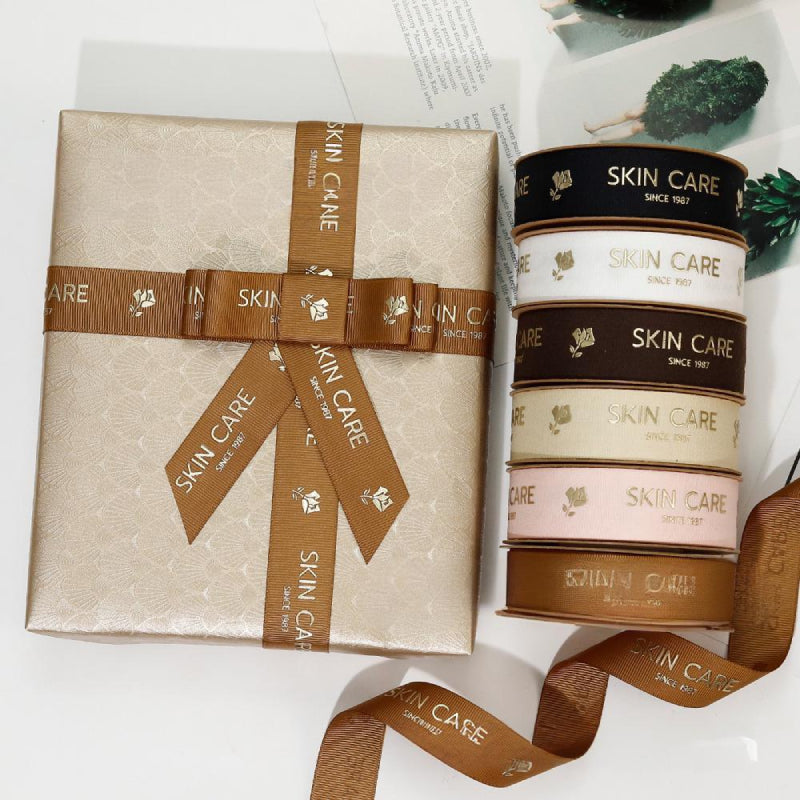 Assorted Width Cotton Ribbon Set (9mm/15mm/25mm) for Boutique Brands