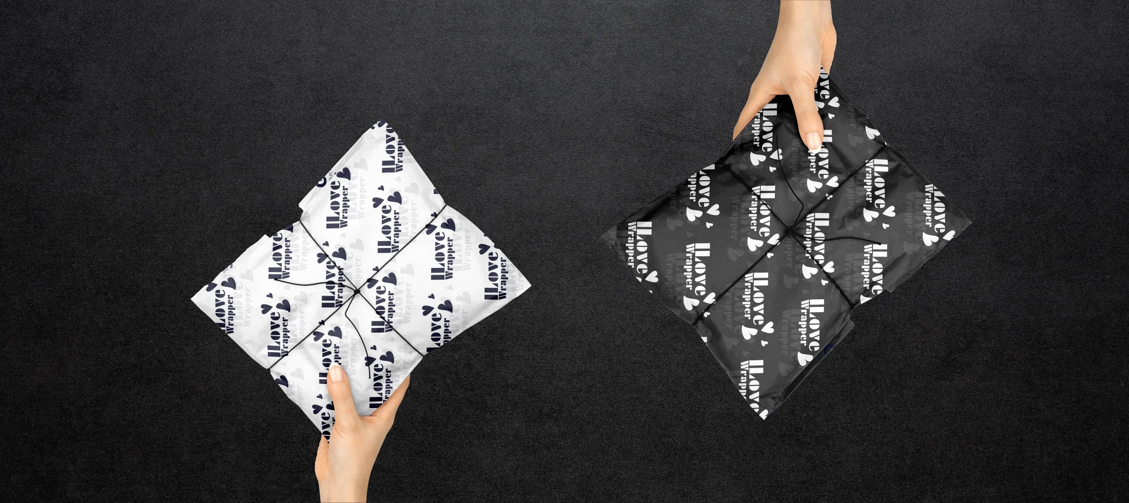 Custom Printed Tissue Paper creating an elegant and memorable unboxing moment for your customers.