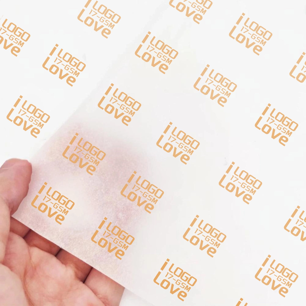 Gold Foil Logo Printed Tissue Paper for Luxury Retail Brand Packaging