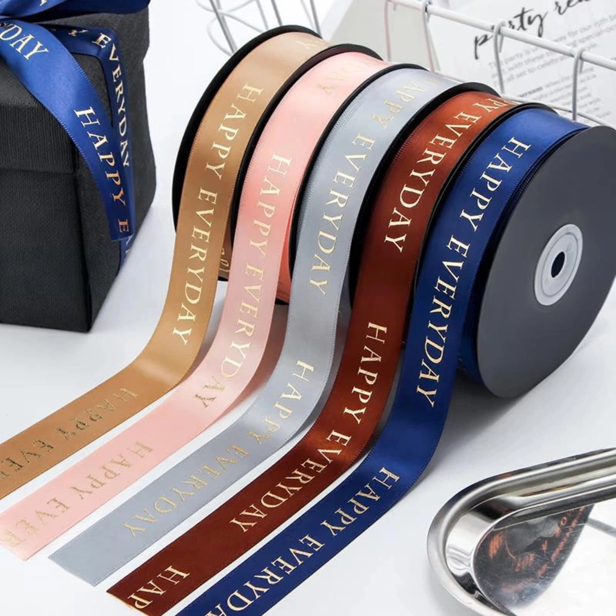 Recycled PET Satin Ribbon for Eco-Friendly Retail Gift Wrapping