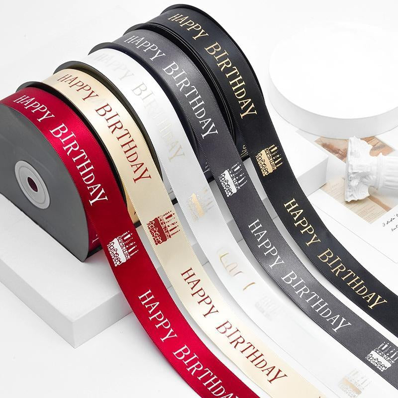 Textured recycled polyester ribbon used in DIY craft projects, showing durability.