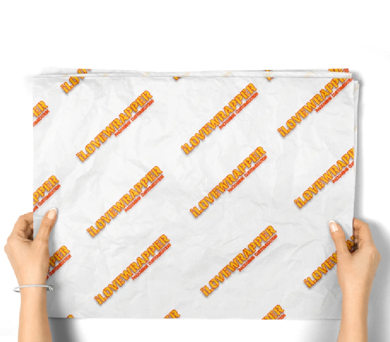 Tissue paper with Colored logo