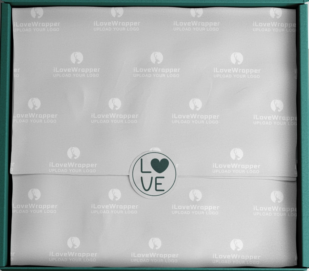 Custom logo tissue paper for corporate gifting and bulk orders, reinforcing brand identity with every gift.