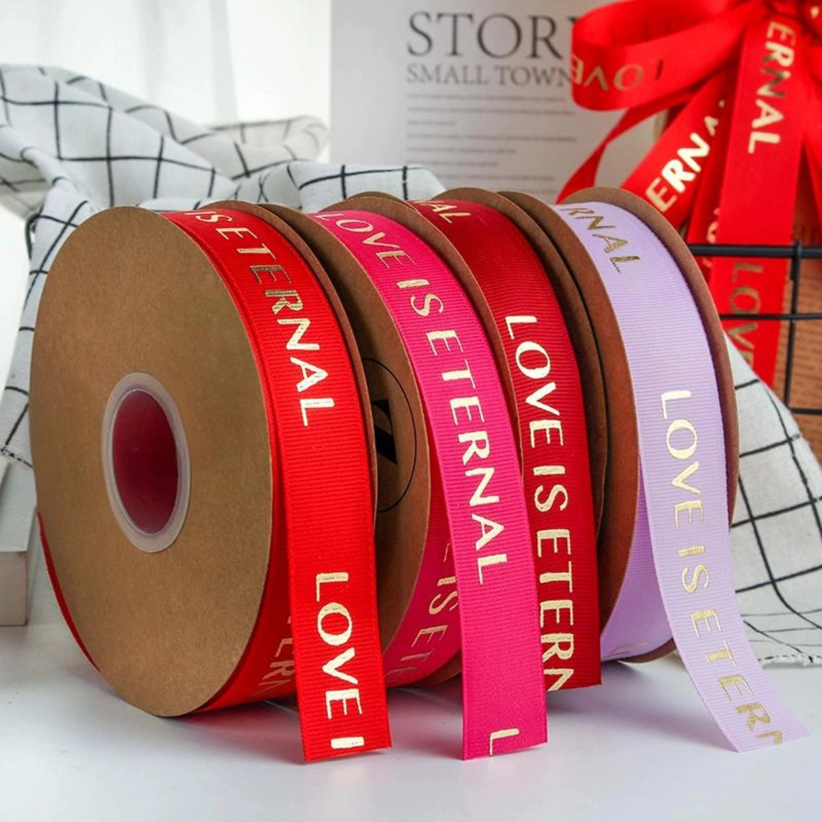 Vintage Grosgrain Ribbon with Distressed Edges for Rustic Home Decor